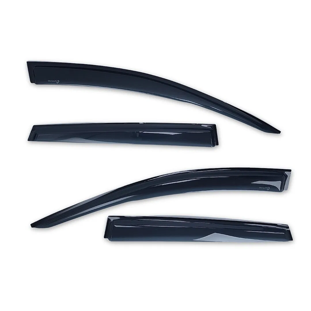 4269H – TRAILFX Rainguard, Low Profile Fits Front And Rear Tape-On Smoke Acrylic Set Of 4